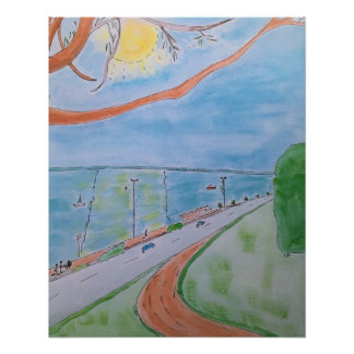 Essex Kliff Seelandschaft Poster