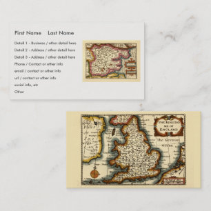 Essex Landkreis England Altes Antiquariat Atlantik Visitenkarte