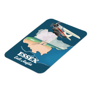 Essex Landkreis Map Magnet