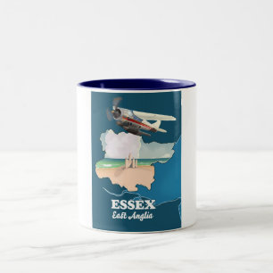 Essex Landkreis Map Zweifarbige Tasse