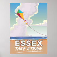 Essex, UK Vintage Travel Poster