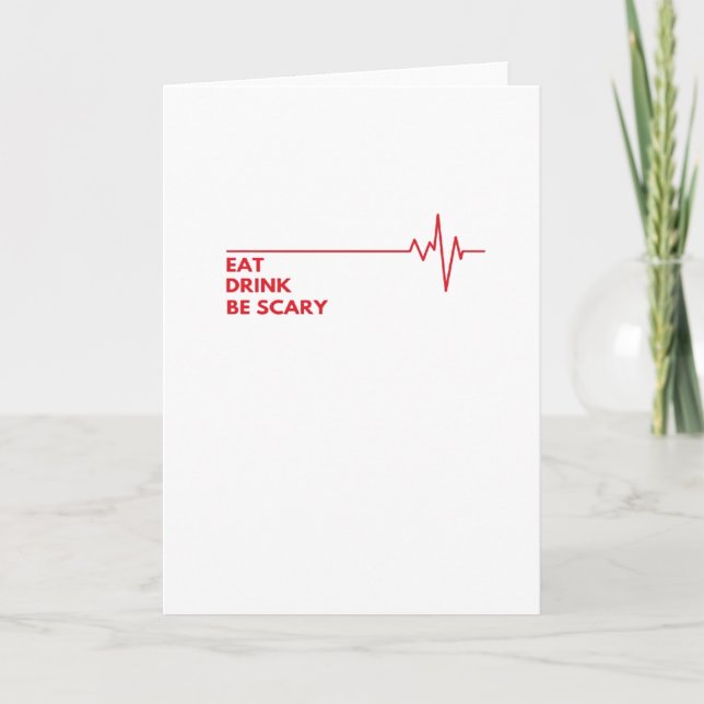 Essgetränke Beängstigend Cool einmalig sein Karte (Vorderseite)
