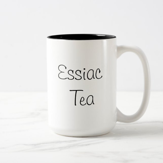 Essiac Tee-Rezept-Tasse Zweifarbige Tasse (Rechts)