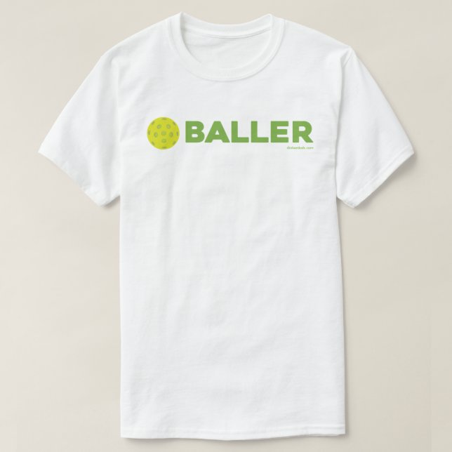 (Essiggurke) Baller lustiges Pickleball Shirt (Design vorne)
