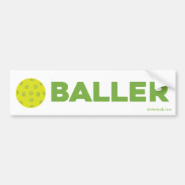 (Essiggurke) Baller Pickleball Autoaufkleber