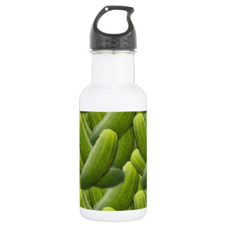 Essiggurken; Essiggurke Edelstahlflasche
