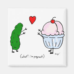 Essiggurken-Liebe-Eiscreme-Magnet Magnet