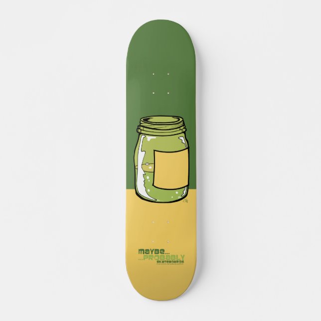 Essiggurken-Saft-Skateboard Skateboard (Vorne)