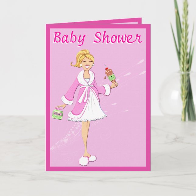 Essiggurken-und Eiscreme-Babyparty Einladung (Vorderseite)