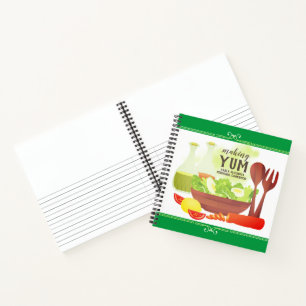Essigsalat personalisiertes Kochbuch Notizbuch
