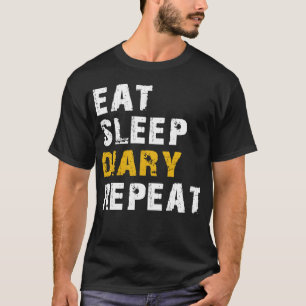 Essschlaftagebuch wiederholen T-Shirt