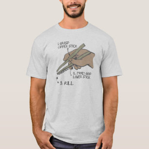 Essstäbchen Ninja T-Shirt