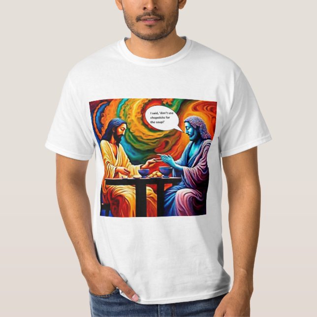 Essstäbchen-Suppe T-Shirt (Vorderseite)