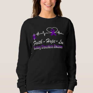 Essstörungen Bewusstsein Heartbeat Christliche Sweatshirt