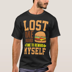 Esssüchtiger Lebensstil Witty Hamburger Fast Food T-Shirt