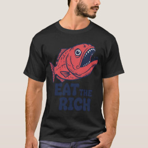 Eßt die Reichen, räuberisch, Sozialismus, funnyfit T-Shirt