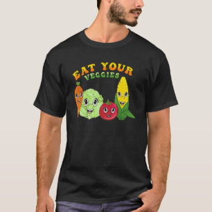 Eßt eure Gemüsewelt Vegetarischer Tag Veganer Lebe T-Shirt