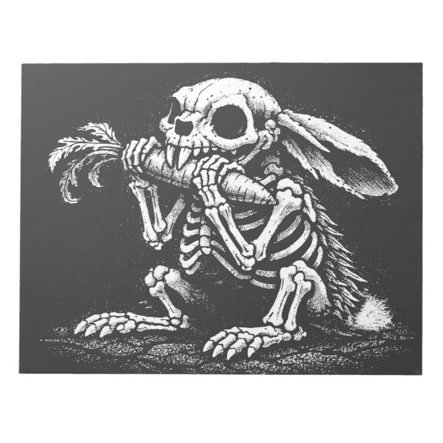 Esst Gemüse – Toter Hase von BurnsInHell Notizblock (Vorderseite)