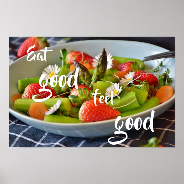 Esst Good Fee Gut//Sparagus Salat Poster (Vorne)