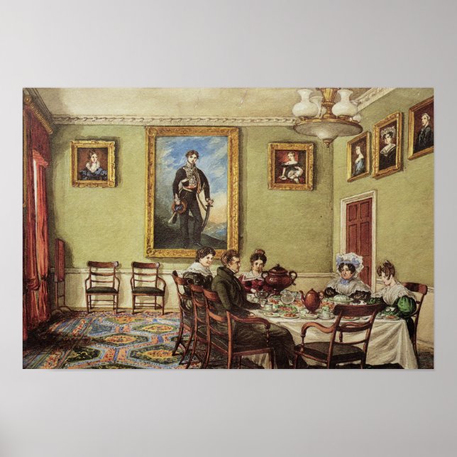 Esszimmer im Langton Hall Poster (Vorne)