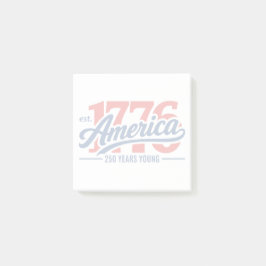 Est 1776 Amerika 250 Jahre Jung Unabhängigkeitstag Post-it Klebezettel