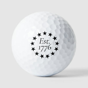 Est. 1776 Betsy Ross Flag Patriotisches Geschenk Golfball