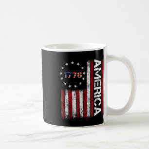 Est 1776 Patriotische US-amerikanische Flagge 4. J Kaffeetasse