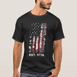 Est 1776 Wir, die patriotische amerikanische Flagg T-Shirt