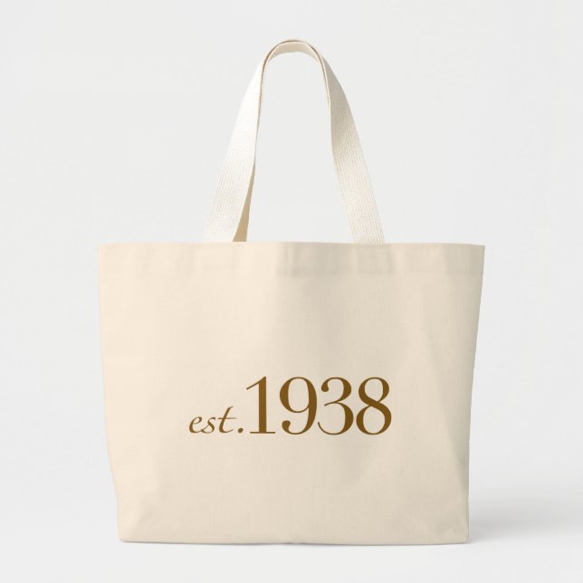 Est 1938 jumbo stoffbeutel (Vorne)