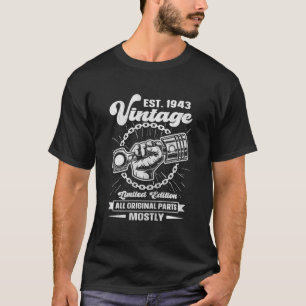 Est 1943 Alle Original P Car 80Th T-Shirt