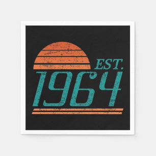 Est. 1964 Vintag 60 Jahre alt Serviette