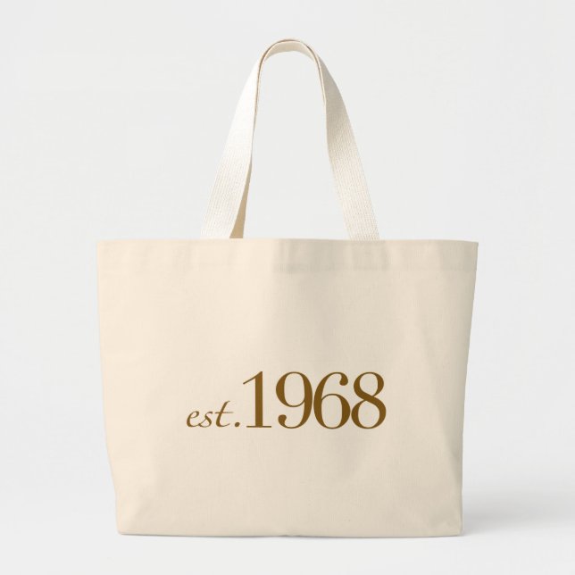 Est 1968 jumbo stoffbeutel (Vorne)