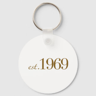 Est 1969 schlüsselanhänger