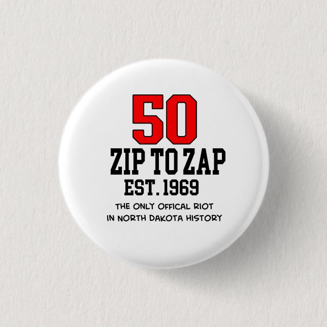 Est. 1969 ZIP-Schaltfläche zum 50. Jahrestag Button (Vorderseite)