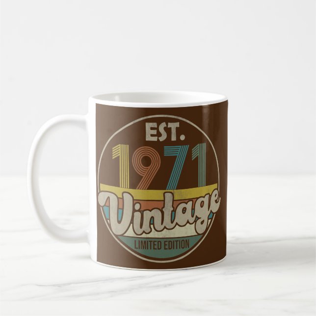 Est 1971 Vintag 1971 Limited Edition 51. Kaffeetasse (Links)