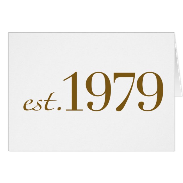 Est 1979 (Vorderseite (Horizontal))