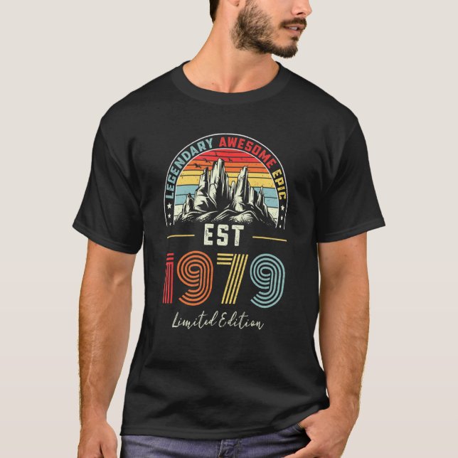 Est 1979 43. Geburtstag 43. T-Shirt (Vorderseite)