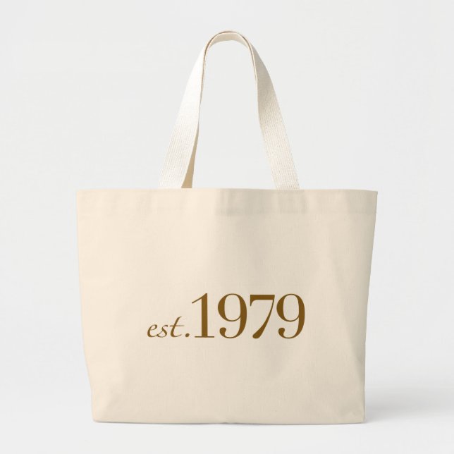 Est 1979 jumbo stoffbeutel (Vorne)