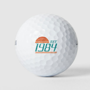 Est. 1984 Vintag 40 Jahre alt Golfball