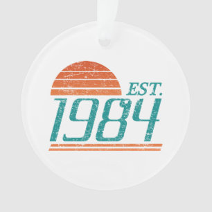 Est. 1984 Vintag 40 Jahre alt Ornament