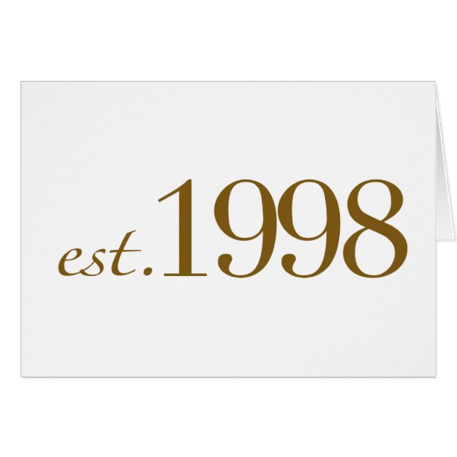 Est 1998 (Vorderseite (Horizontal))