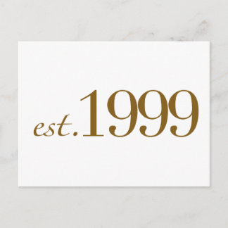 Est 1999 postkarte