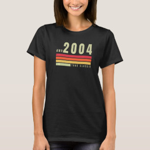 EST 2004 True Classic Vintag Retro Ästhetik B T-Shirt