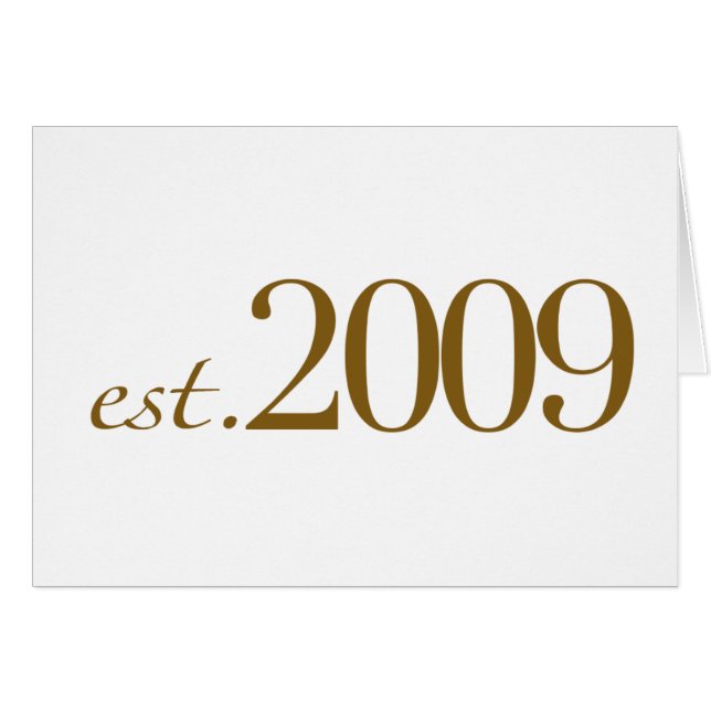 Est 2009 (Vorderseite (Horizontal))