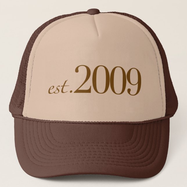 Est 2009 truckerkappe (Vorderseite)