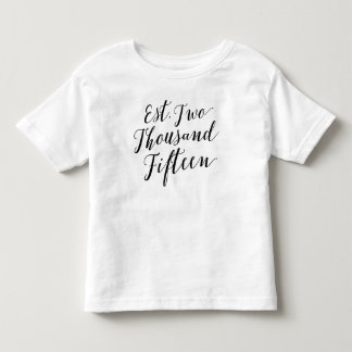 Est. 2015 kleinkind t-shirt