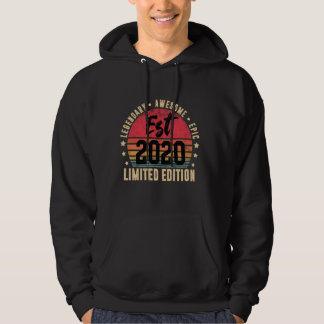Est 2020 Limited Edition 4 Year Old Vintag 4th Bi Hoodie
