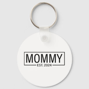 Est 2024 bald Mommy 2024 Schwangerschaftsankündigu Schlüsselanhänger
