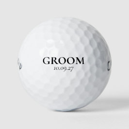 Est. Groom Golf Balls Golfball