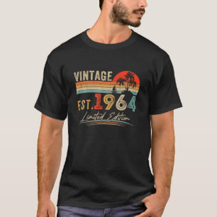 Est Vintag 1964 Limited Edition 60 Jahre alt 60. T-Shirt